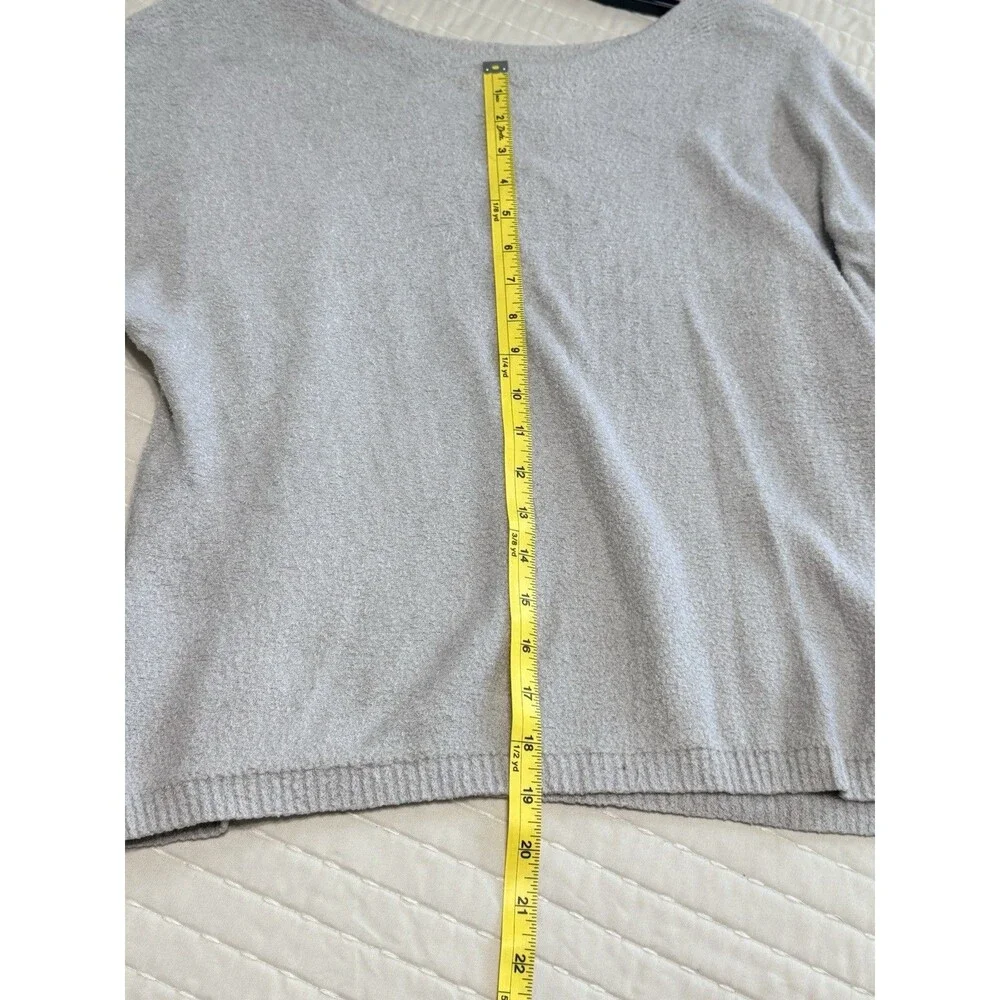 Rachel Zoe Pullover Sweater | Beige | Wide V-Neck | XL